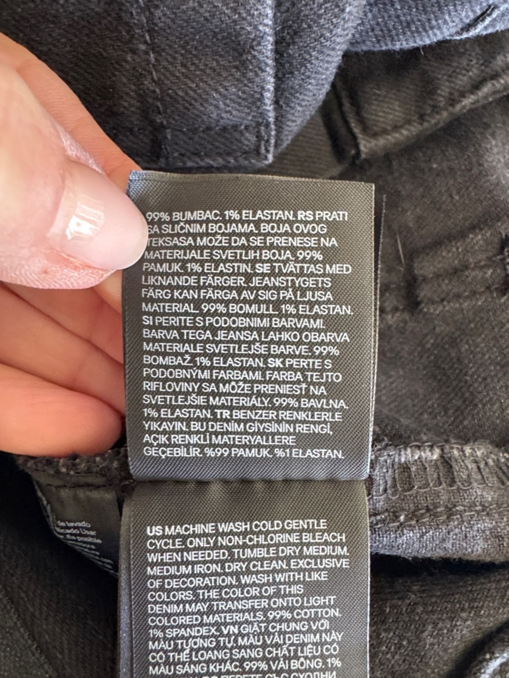 NWT H&M HIGH-RISE POCKET JEANS 2 - Picture 3 of 3